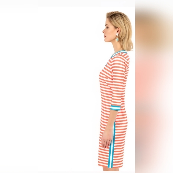 Gretchen Scott Designs Jersey Split Neck Dress - The Hinckley - Picture 4 of 8